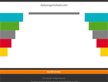 Tablet Screenshot of dailyorganicfood.com